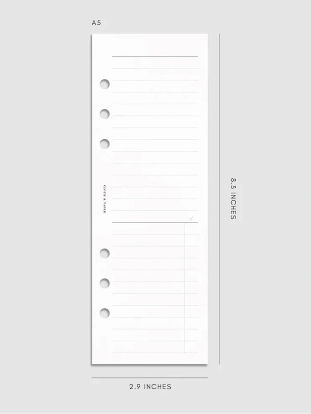 Cloth & Paper Planner Inserts